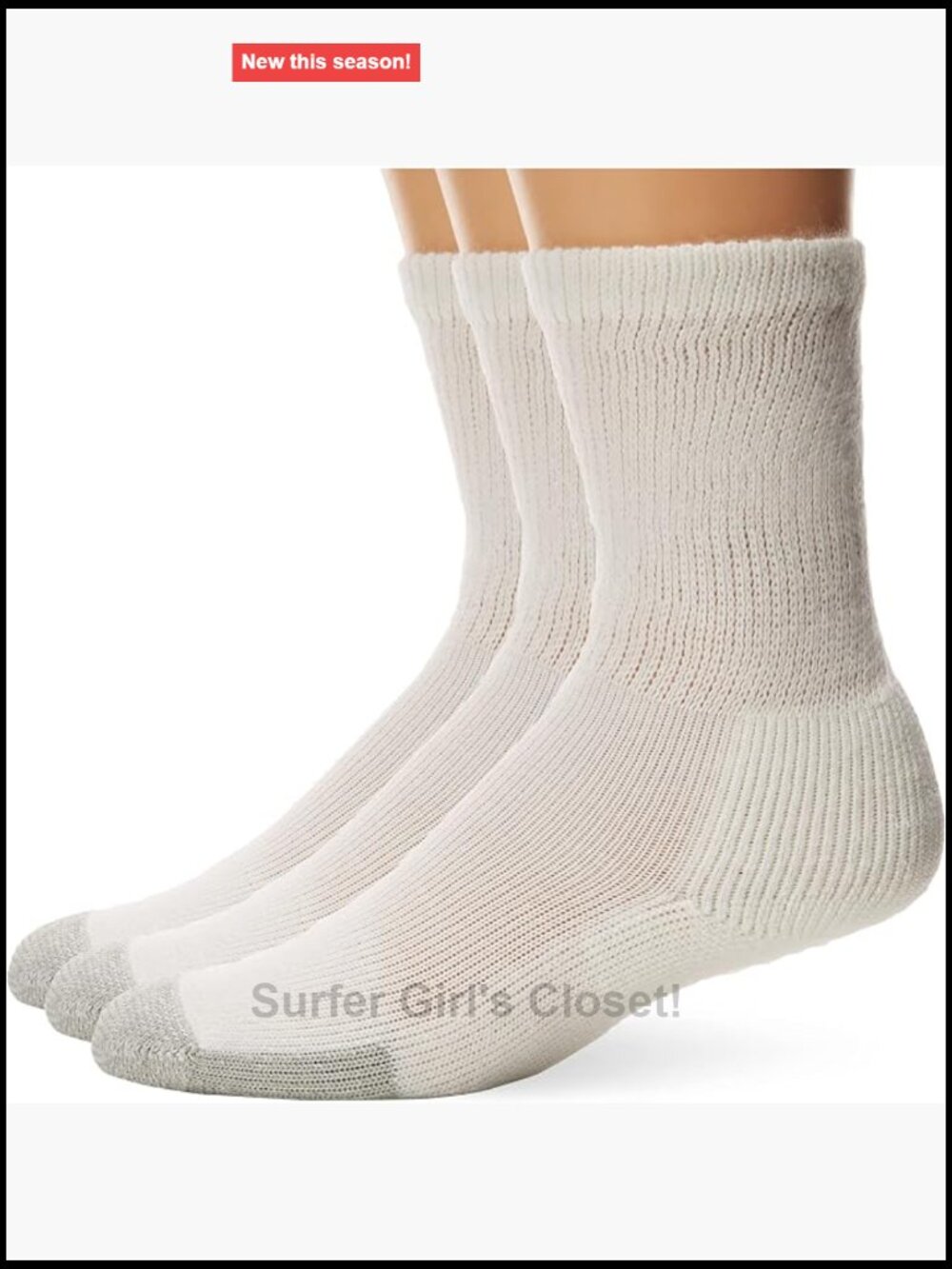 Tx Max Cushion Tennis Crew Socks - Moisture Wicking & Blister Protection
